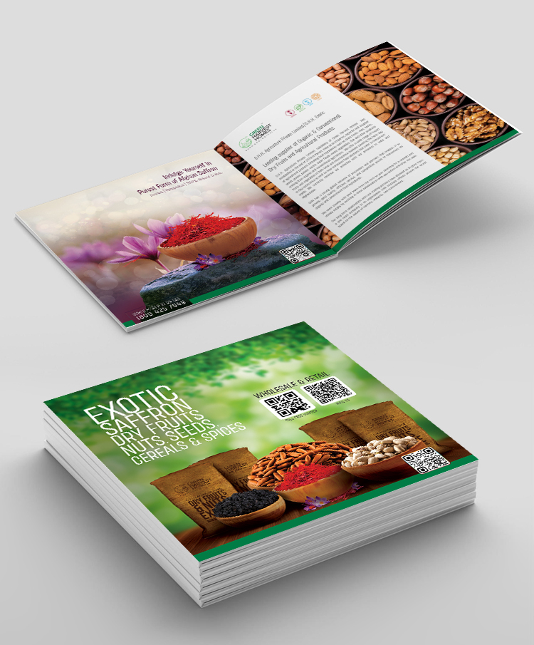 Exotic product brochure design